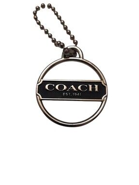 COACH Circle Logo Pendant Bag Charm Y2K